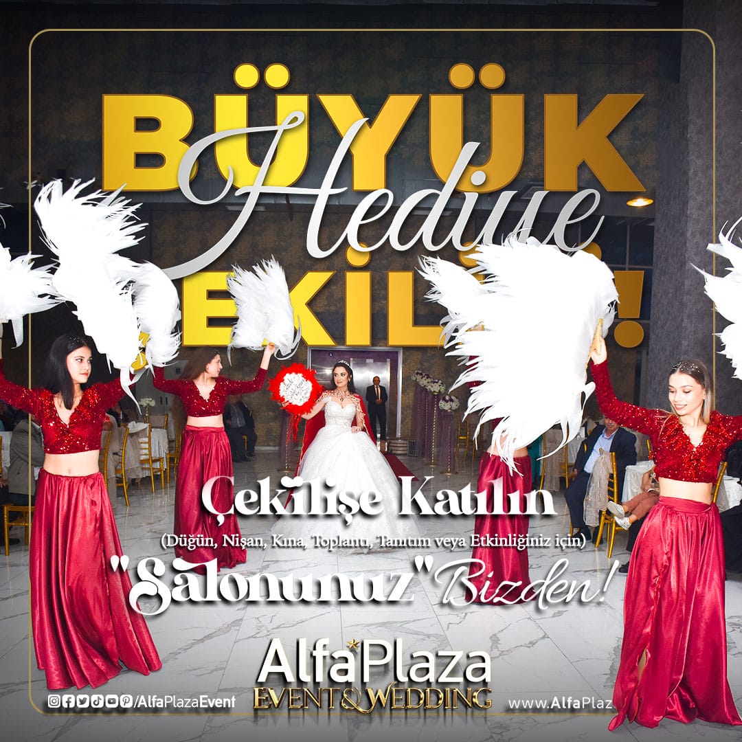 Balıkesir Düğün Salonu Hediye Çekilişi Alfa Plaza Event Wedding